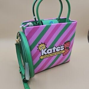 Kate Spade novelty Treat Yourself Pink and Green Tote Bag - NWT